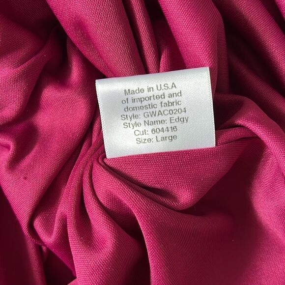 Katie May Edgy One Shoulder Dress Fuchsia Pink Size Large - Picture 9 of 13